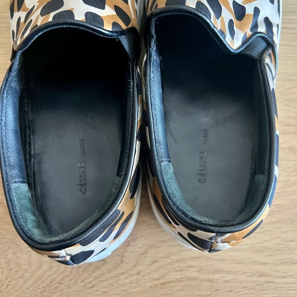 Celine Leopard Satin Sneakers - Picture 2 of 8